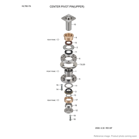 Hyundai 41L600010 Center Pivot Pin Bearing for HL780-3 HL780-7A wheel loader - BC stock