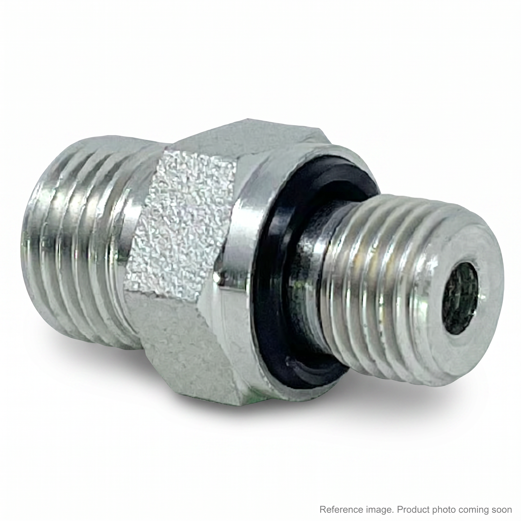 Adaptall 5002L-10-04 Hydraulic Adapters three-quarter angle product photo | stocked in BC, ships Canada-wide