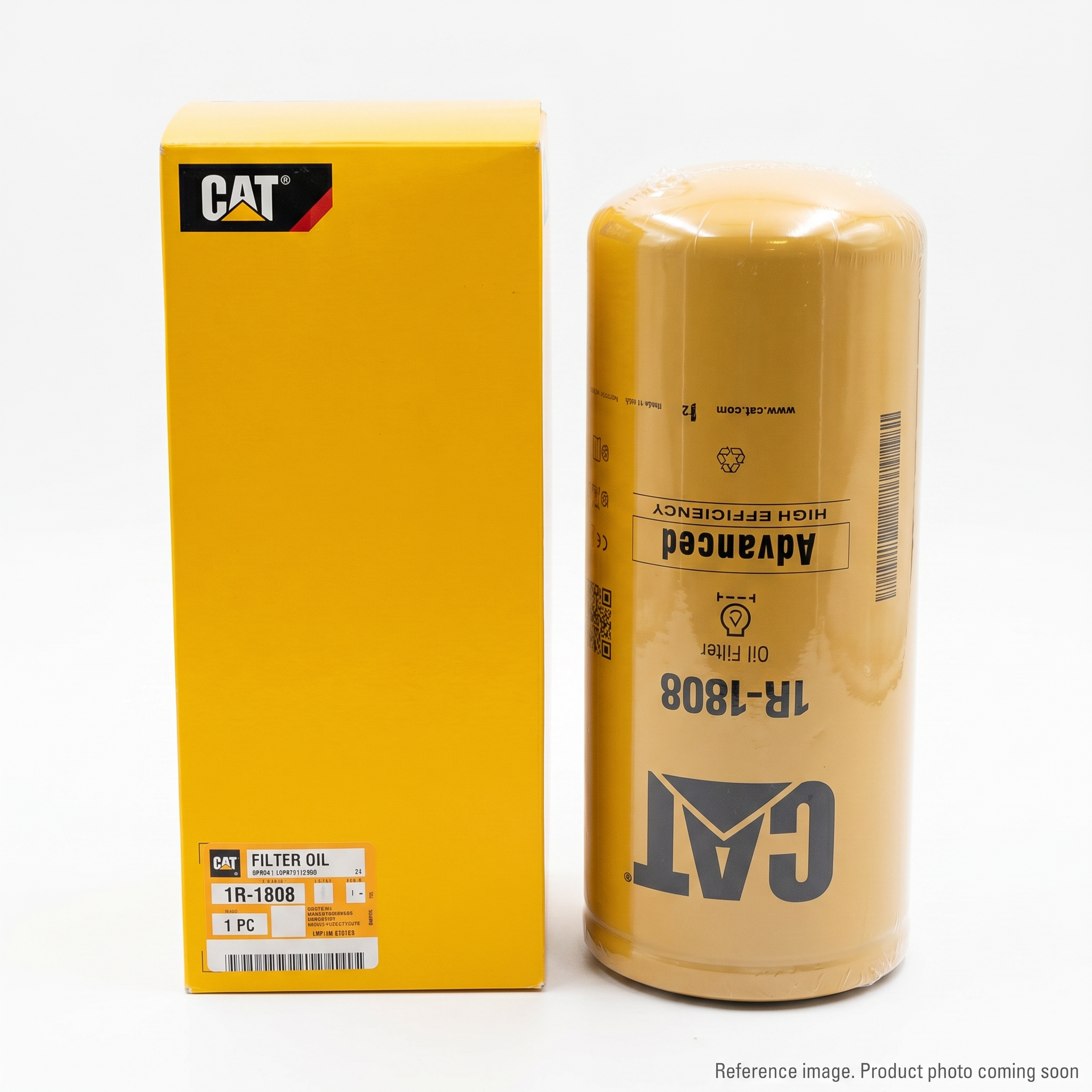 Caterpillar 5019880 Lube Oil Filter three-quarter angle product photo | stocked in BC, ships Canada-wide