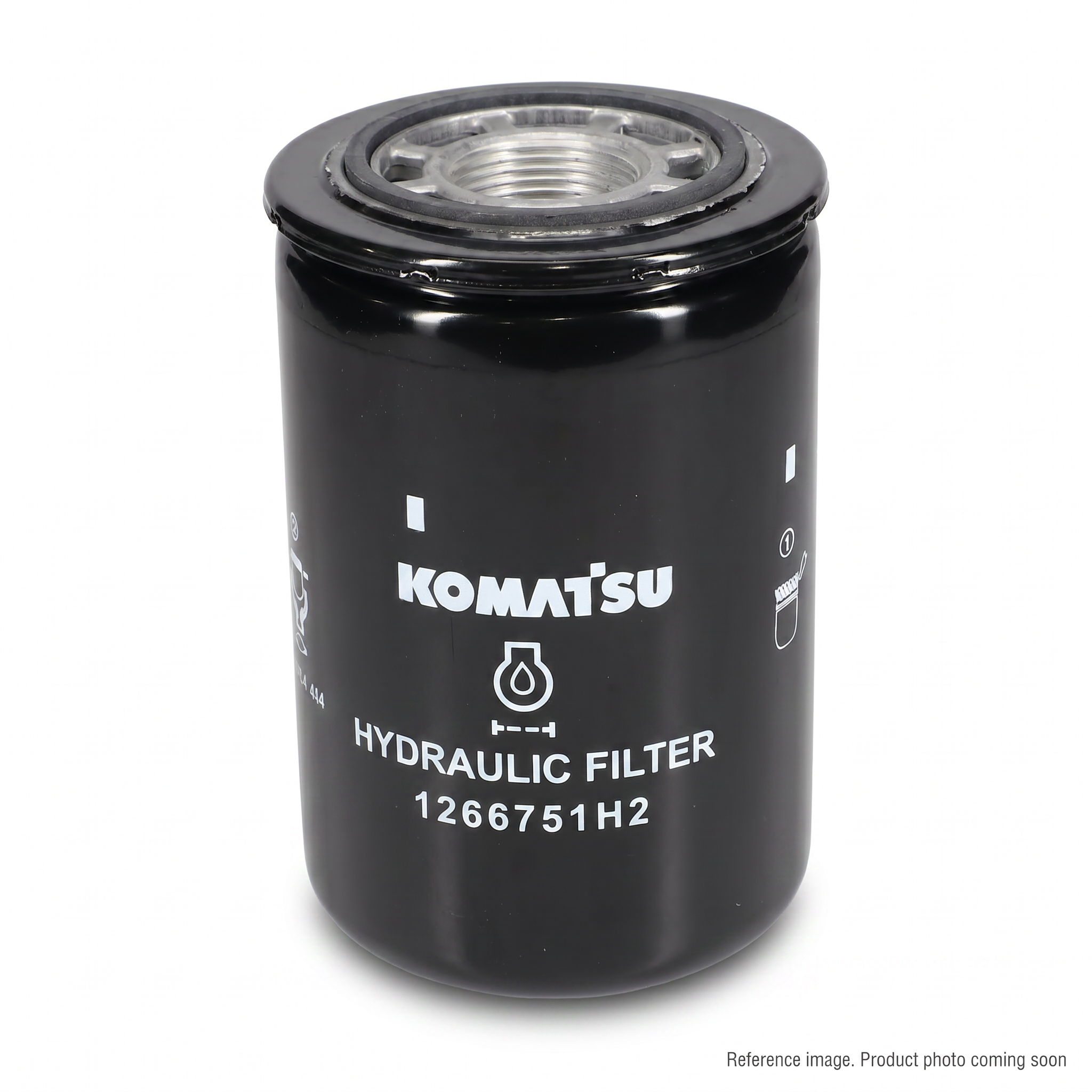 Komatsu 5658-12-16 Filter three-quarter angle product photo | stocked in BC, ships Canada-wide