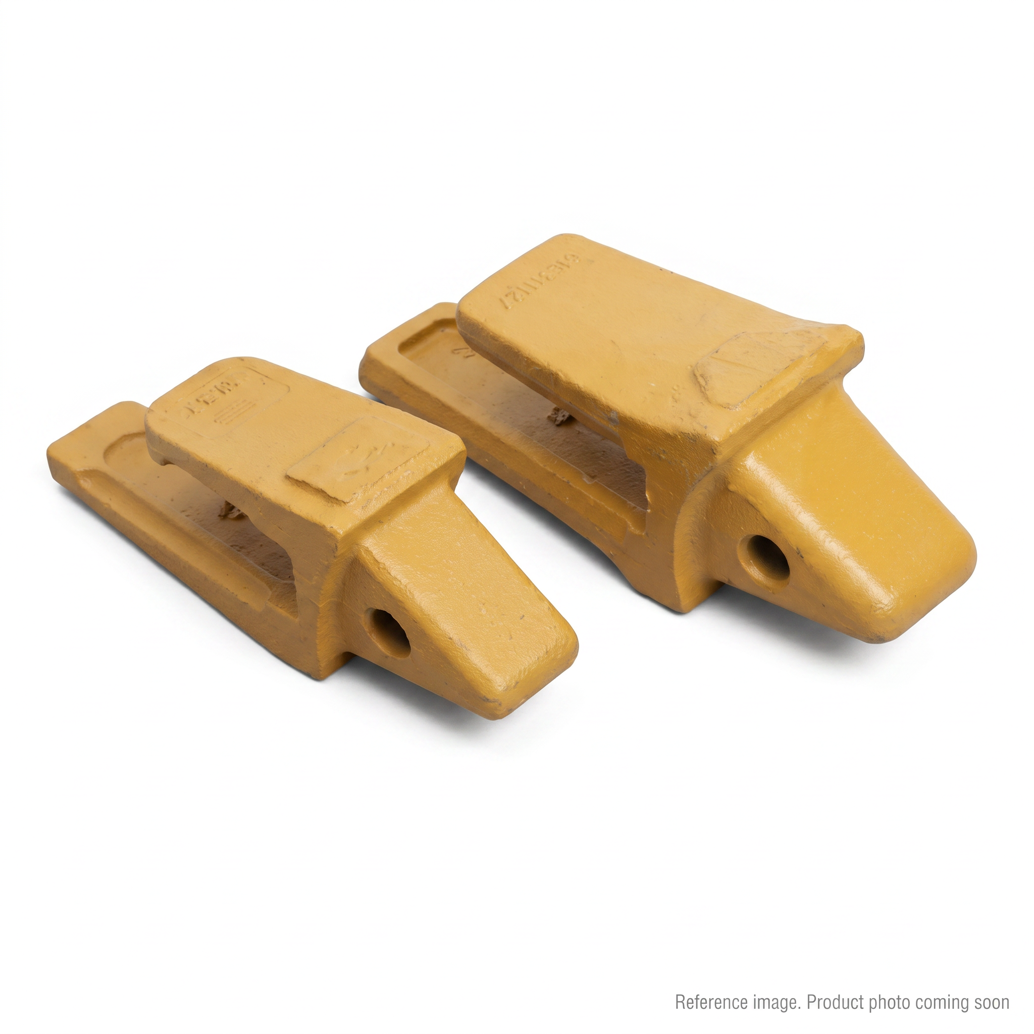 Hyundai 61E31127 Bucket Tooth Adapter three-quarter angle product photo | stocked in BC, ships Canada-wide