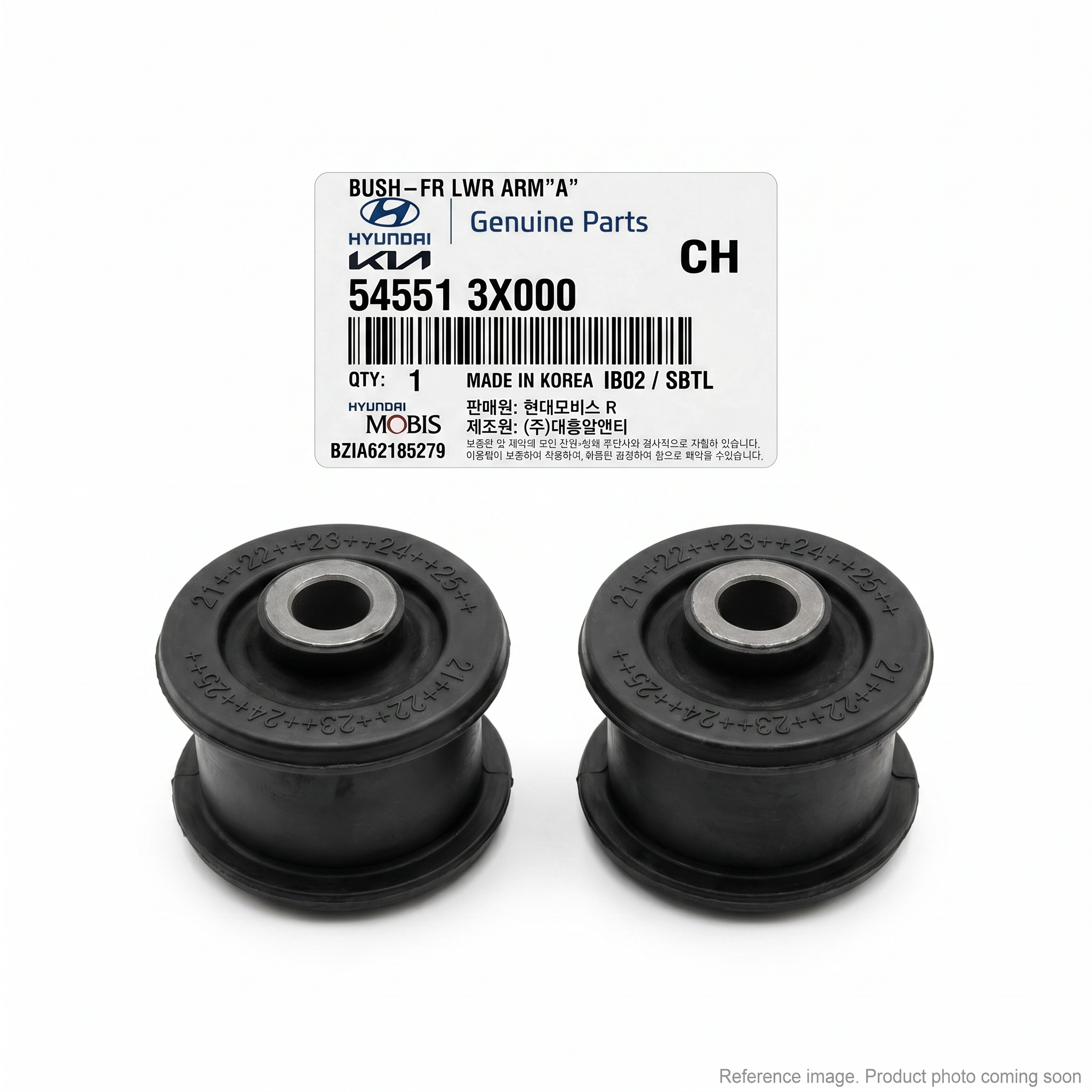 Hyundai 61LB10111 Bushings three-quarter angle product photo | stocked in BC, ships Canada-wide