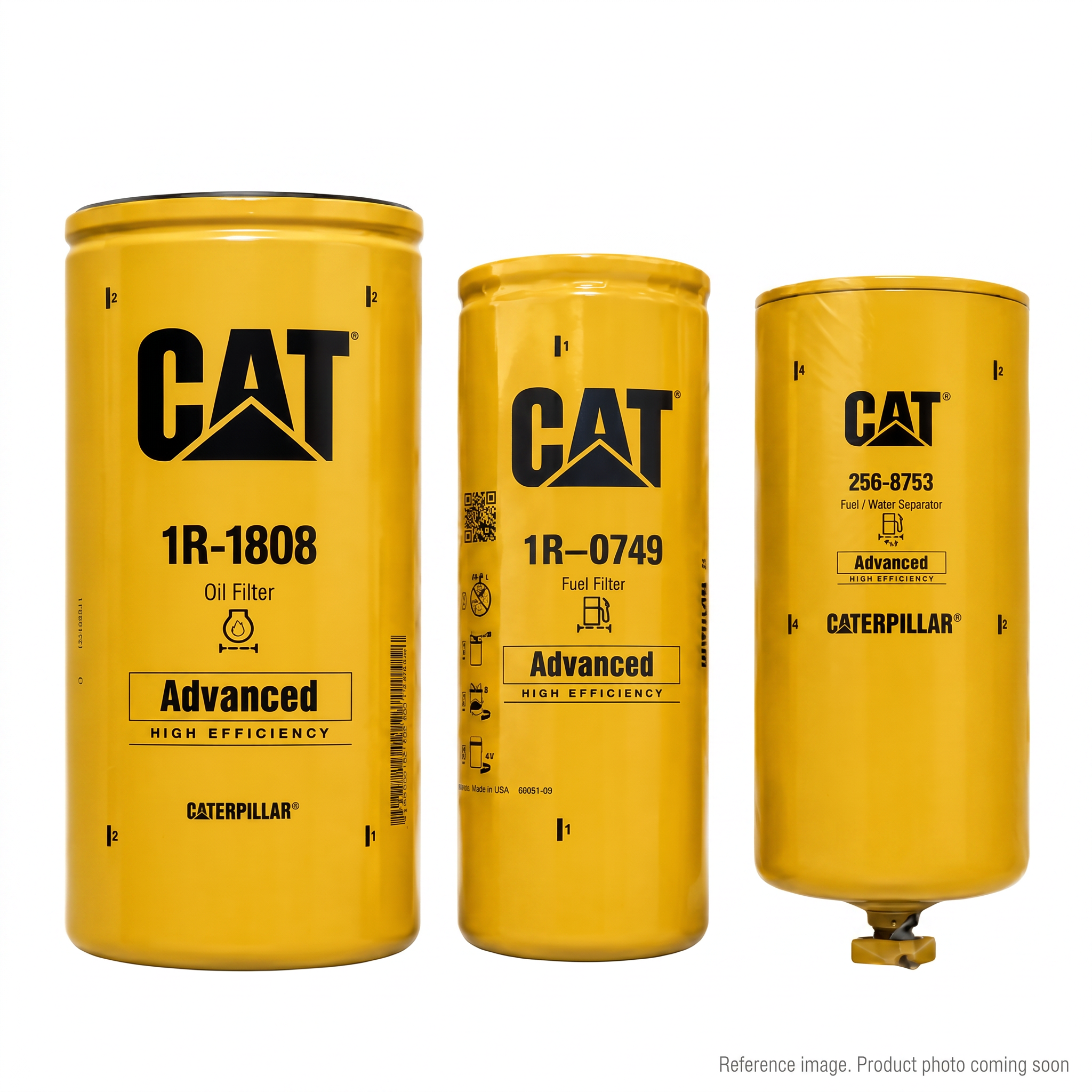 Caterpillar 6931-16-12 Filters three-quarter angle product photo | stocked in BC, ships Canada-wide