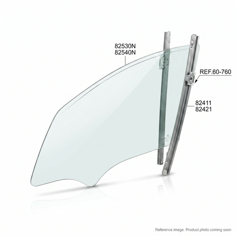 OEM-spec Hyundai 71EH12530 LH cab window glass for R130LC-3 R160LC-3 R95W-3 excavators