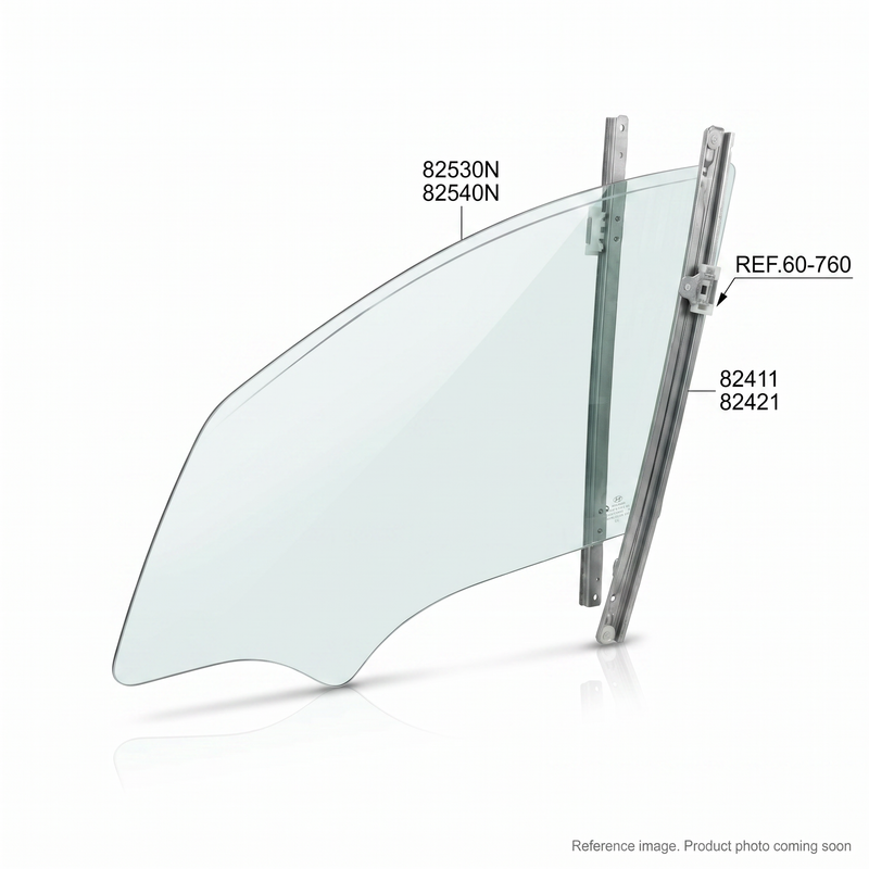 OEM-spec Hyundai 71EH12530 LH cab window glass for R130LC-3 R160LC-3 R95W-3 excavators