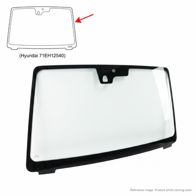 Hyundai 71EH12540 Cab Glass front product photo | stocked in BC, ships Canada-wide