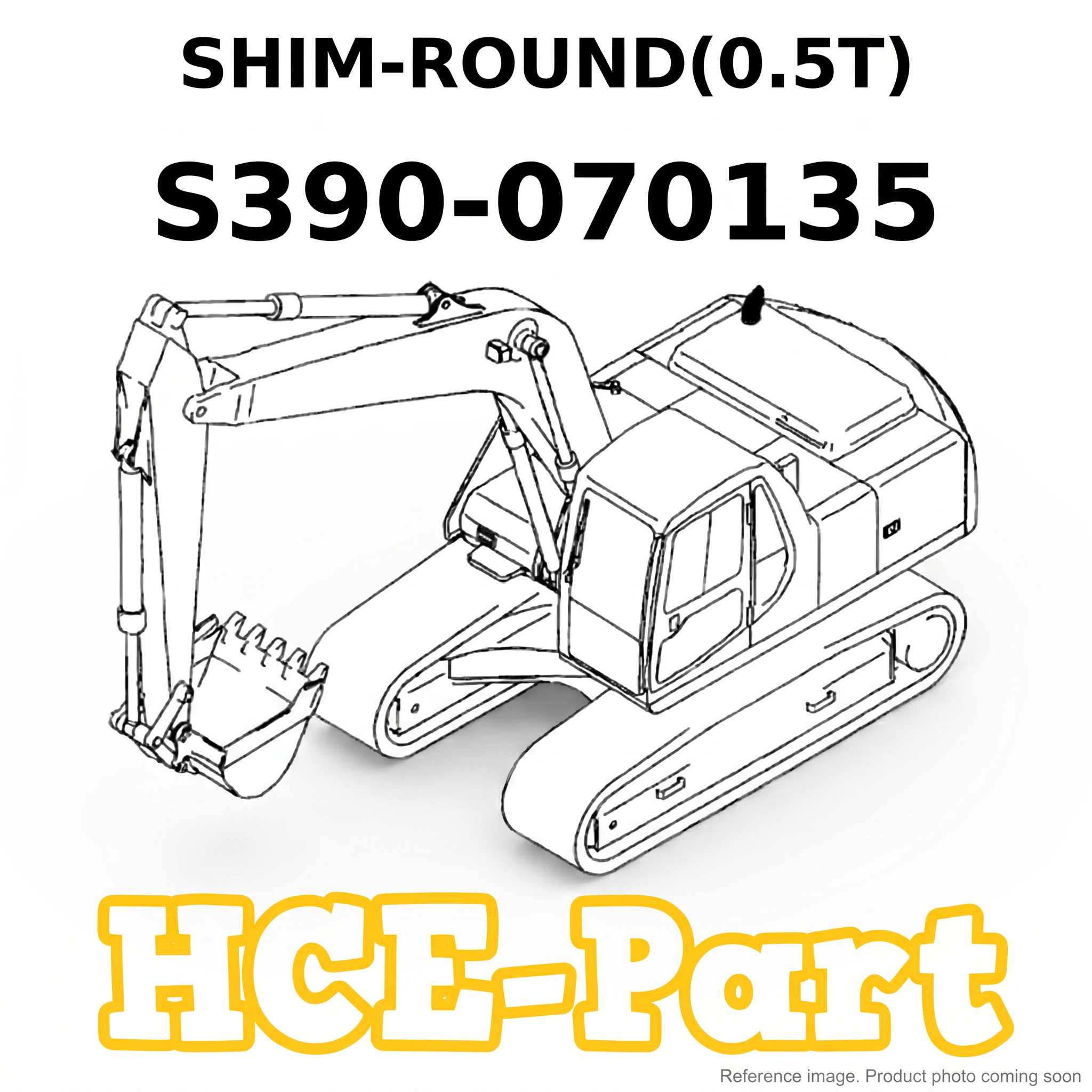 Hyundai HCE 71LB82070 Shims alternate angle product photo | stocked in BC, ships Canada-wide