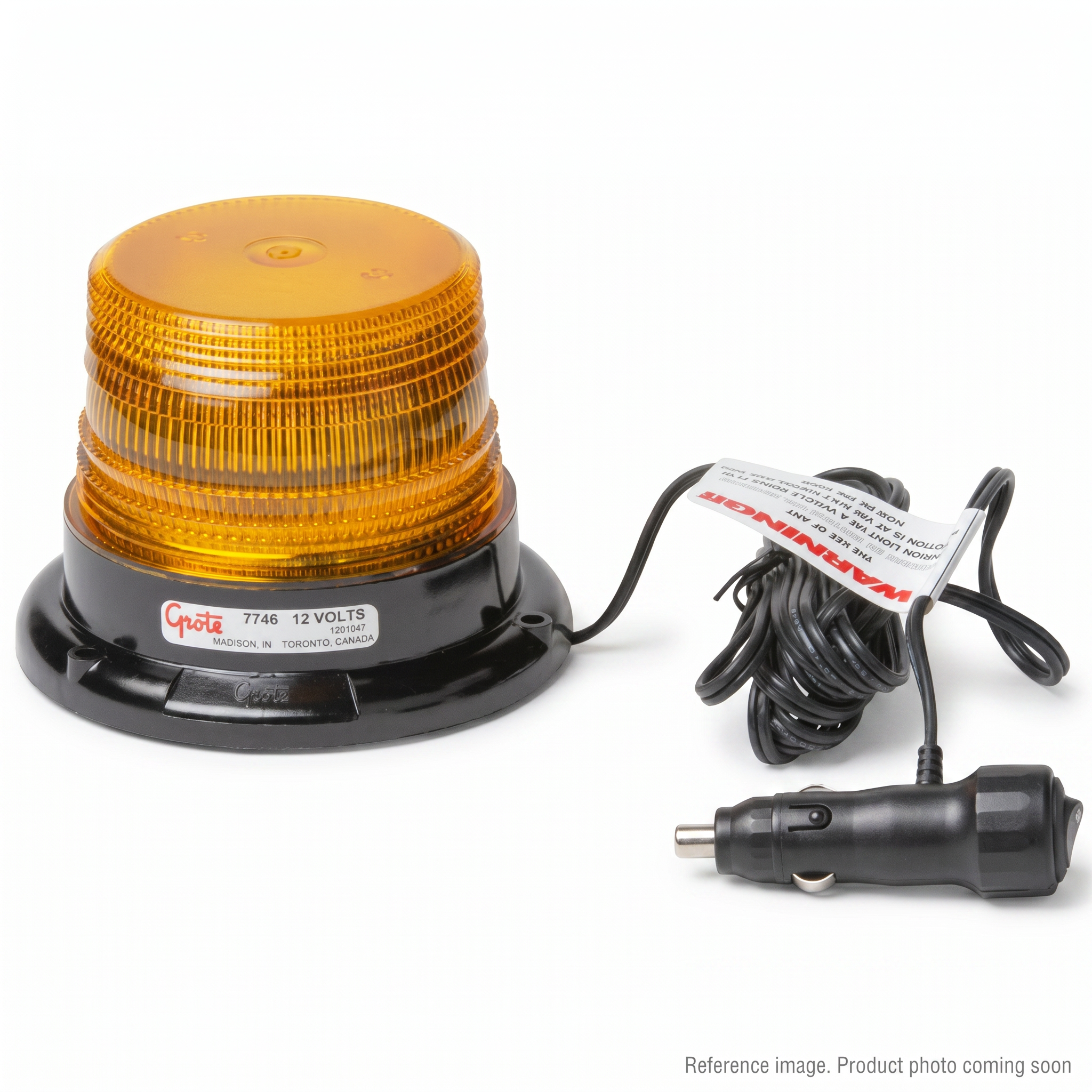 Grote 77363 Emergency Warning Light alternate angle product photo | stocked in BC, ships Canada-wide