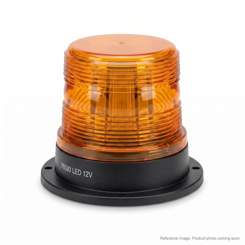 Grote 78093 Compact Dome LED Beacon amber SAE J845 Class 2 | forklifts material handling | ships Canada-wide