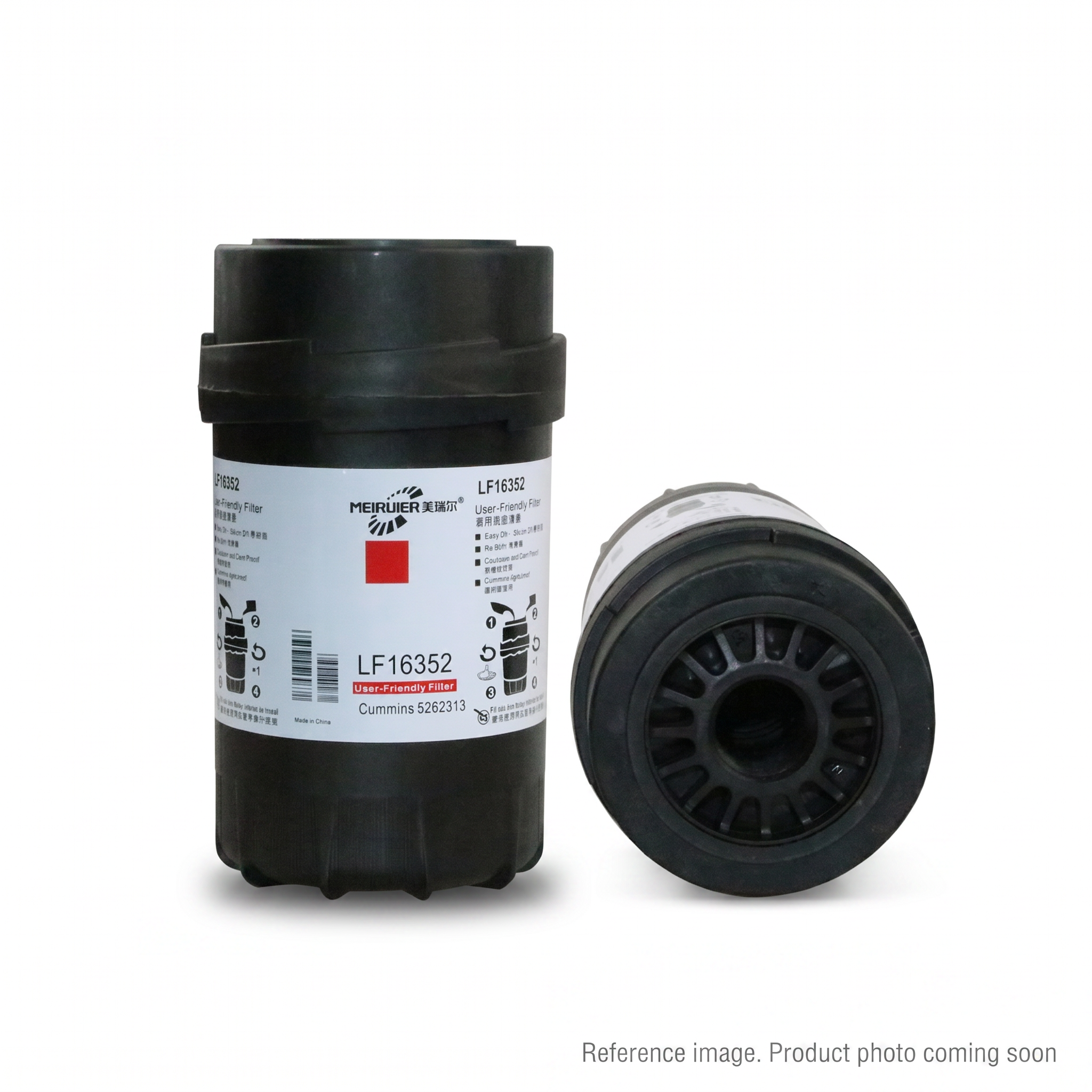Fleetguard 800154564 Engine Oil Filter three-quarter angle product photo | stocked in BC, ships Canada-wide