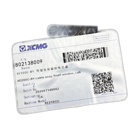 XCMG 802138009 Cable Assembly OEM Heavy Equipment Part