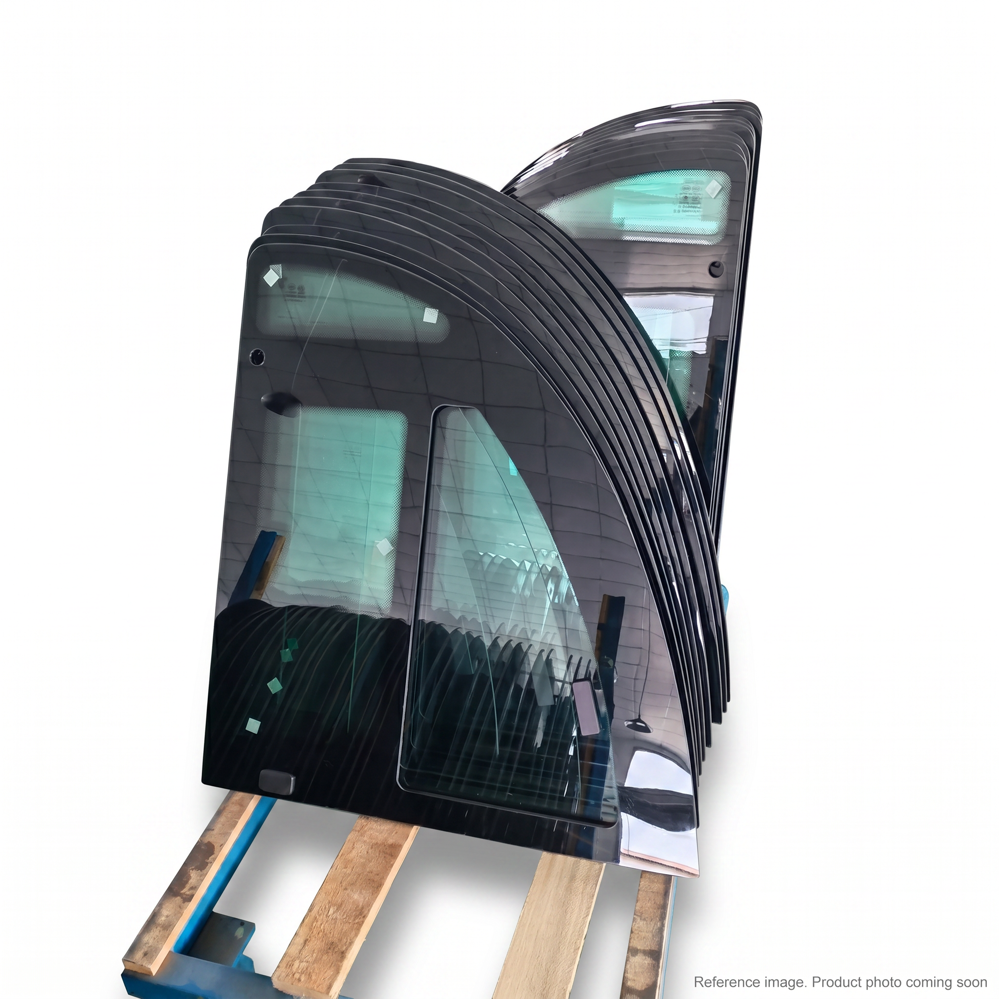 XCMG 802138591 Cab Glass alternate angle product photo | stocked in BC, ships Canada-wide