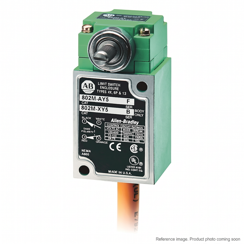 Allen-Bradley 802M-AY5 Factory Sealed Limit Switch 2-pole NEMA 13 IP67 | ships Canada-wide