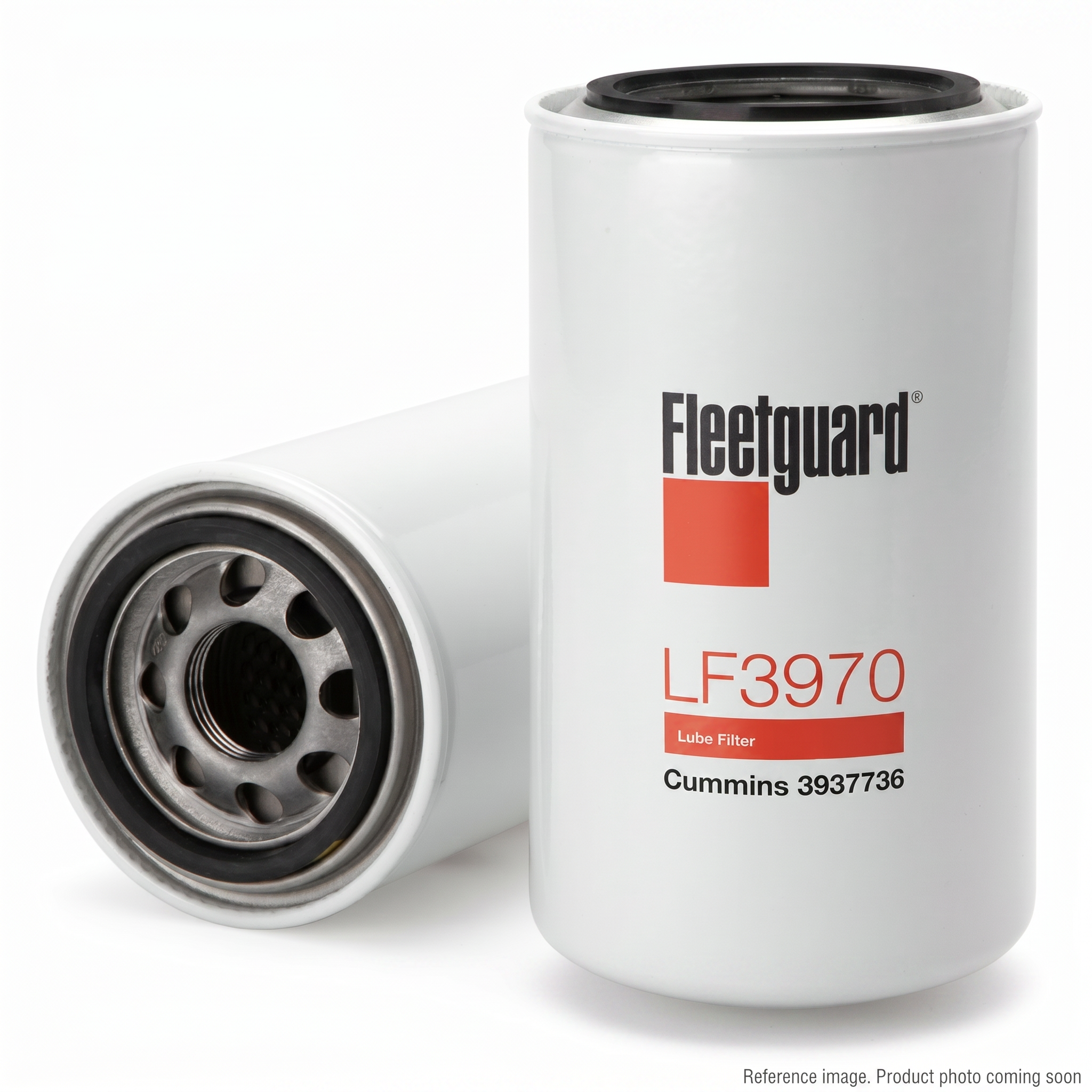 Fleetguard 803172682 Oil Filter three-quarter angle product photo | stocked in BC, ships Canada-wide