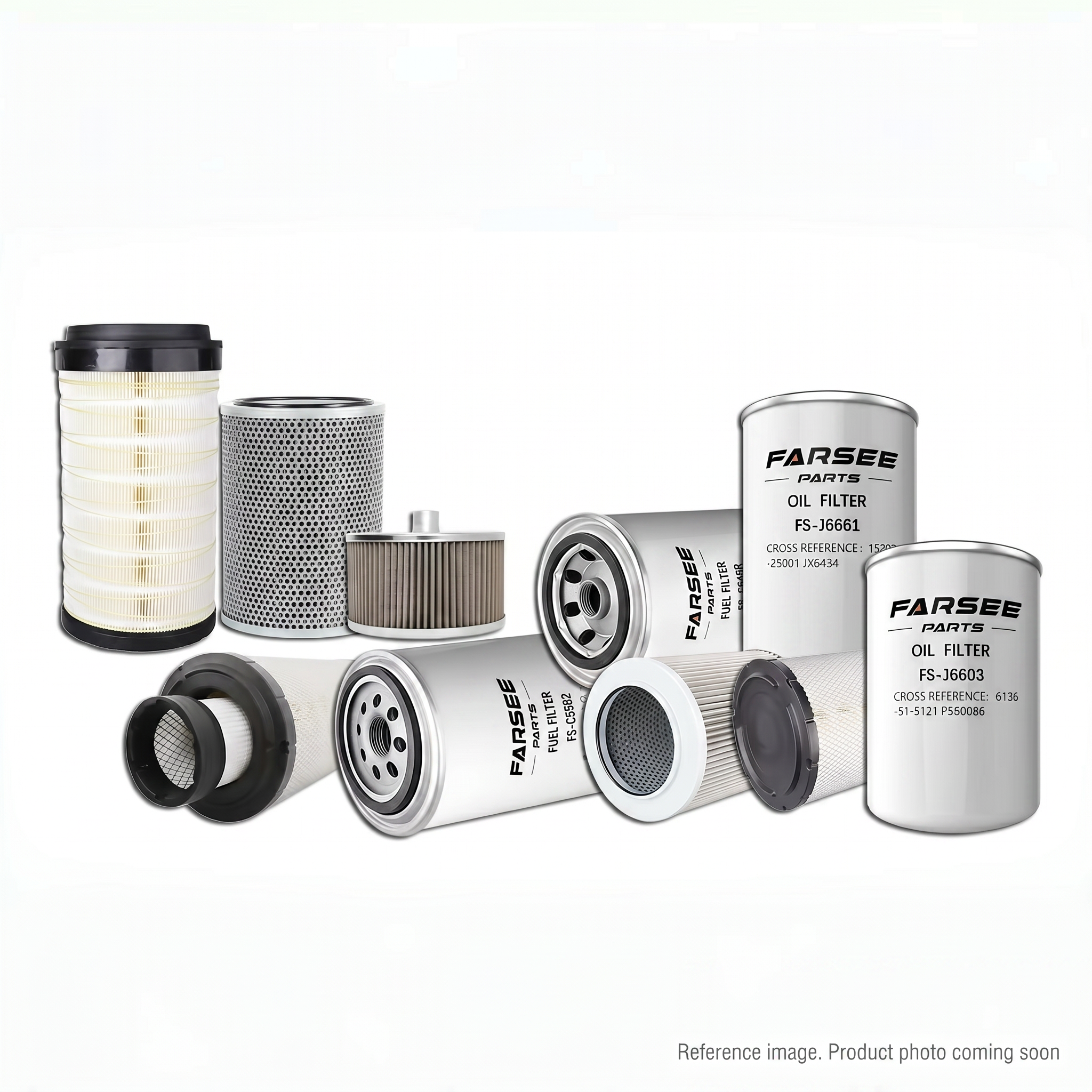 XCMG 803593491 Filters three-quarter angle product photo | stocked in BC, ships Canada-wide