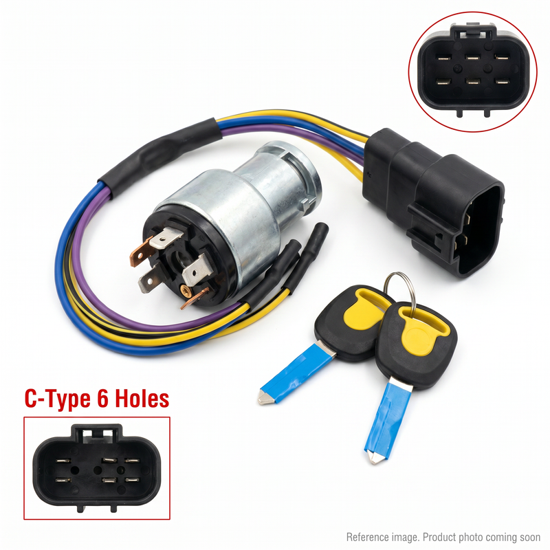Genuine XCMG 803691833 Ignition Switch for XS163J Vibratory Roller — front view