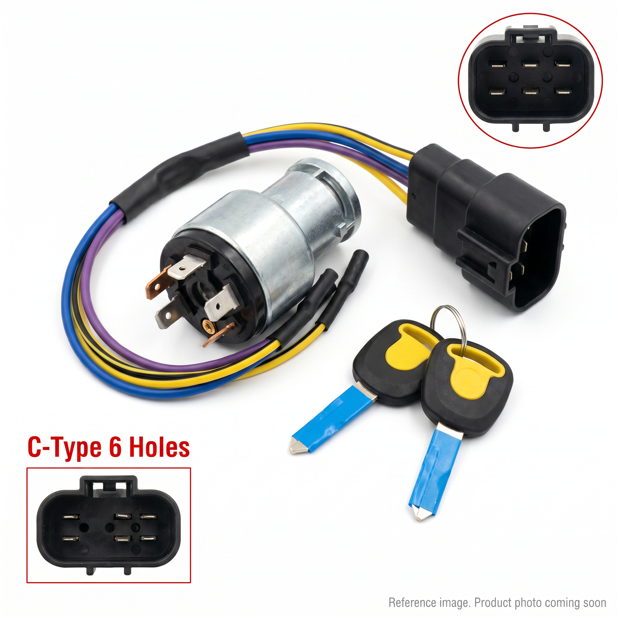 XCMG 803691833 Ignition Switches front product photo | stocked in BC, ships Canada-wide