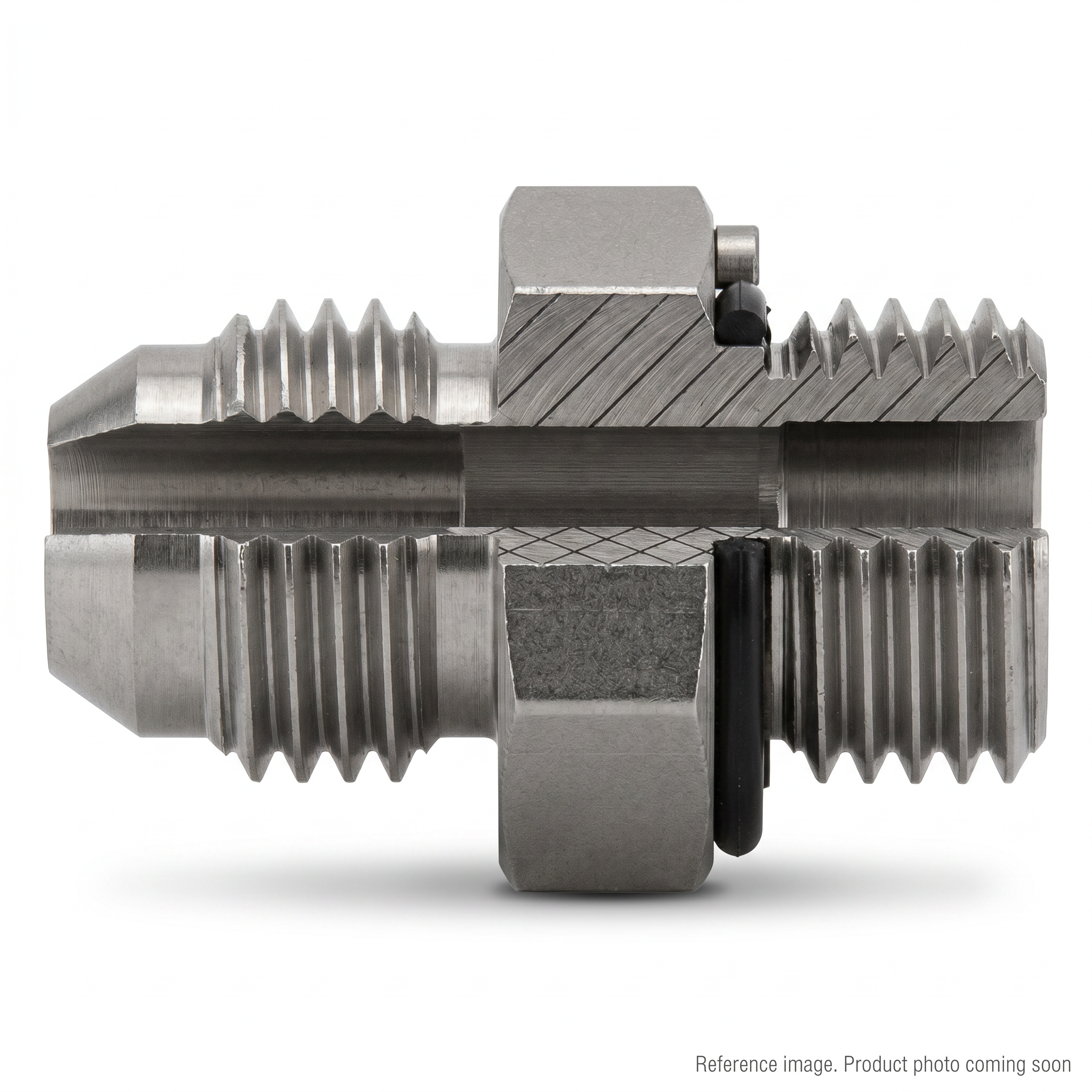 Adaptall 9002-12-16 Hydraulic Adapters three-quarter angle product photo | stocked in BC, ships Canada-wide