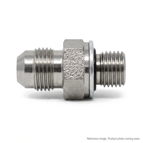 Adaptall 9068-08-16 hydraulic adapter 1/2 male JIC M16 male metric port