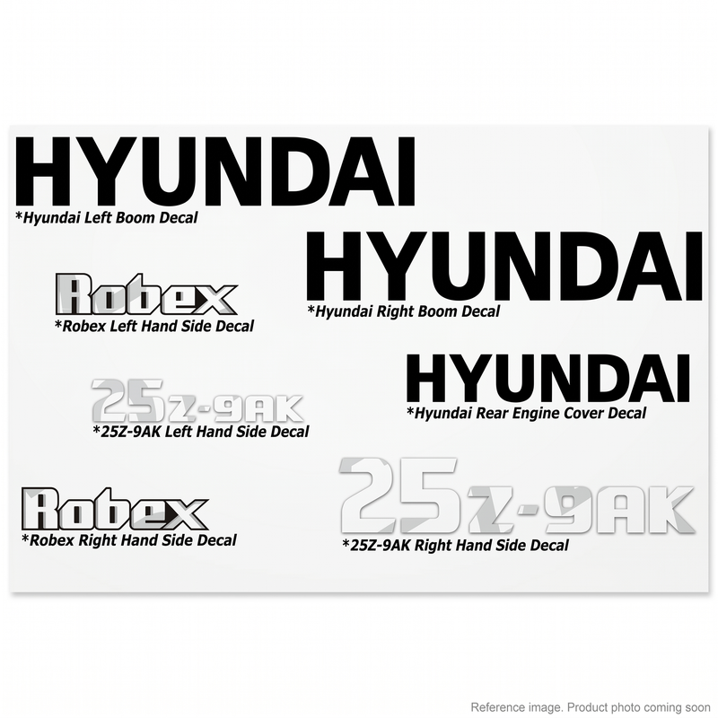 Genuine Hyundai 91EN11211 Model Name Decal R250LC-3 Excavator