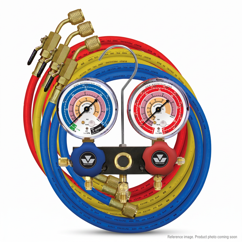 Mastercool 92661 R12 R22 R502 2-Way Manifold Gauge Set HVAC Tool