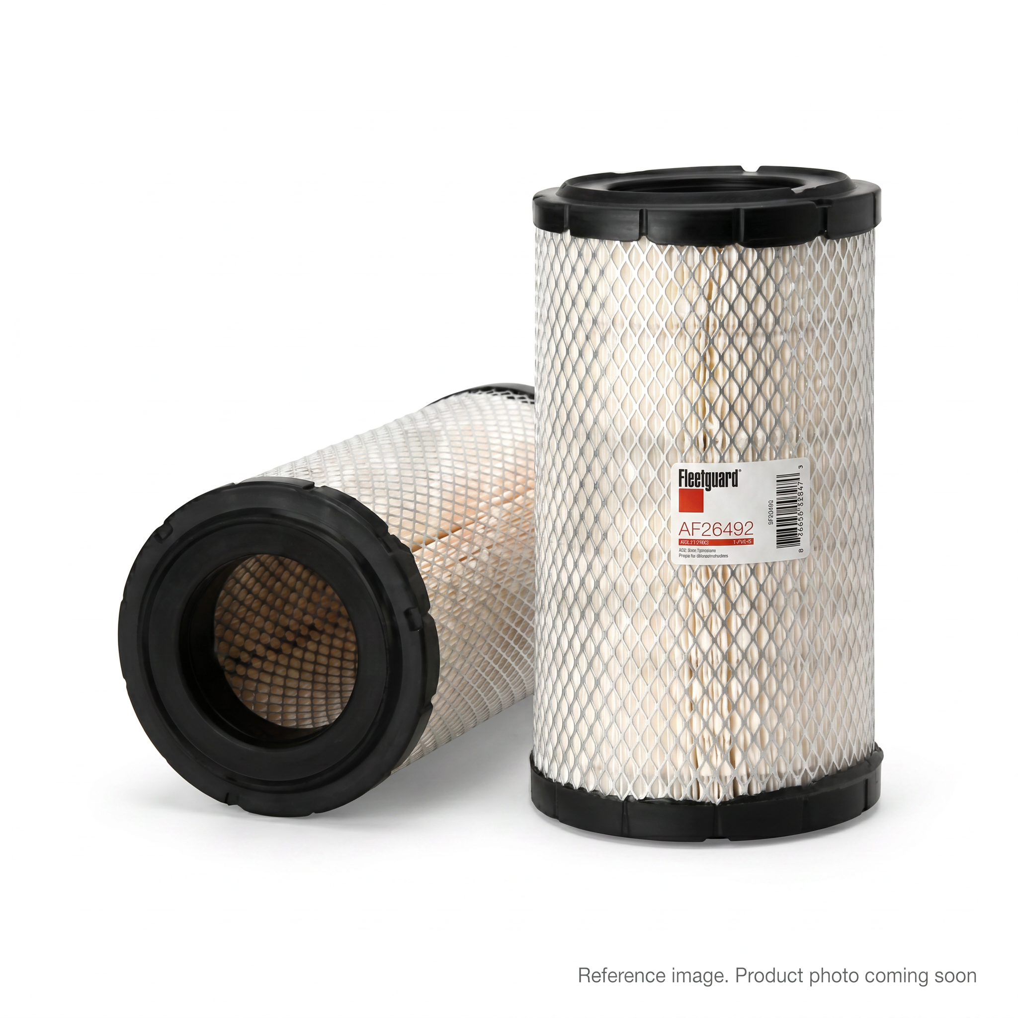 Fleetguard AF26492 Air Filter Element three-quarter angle product photo | stocked in BC, ships Canada-wide