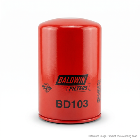 Baldwin BD103 Dual-Flow Lube Spin-On Oil Filter for Cummins engines - replaces Fleetguard LF3000