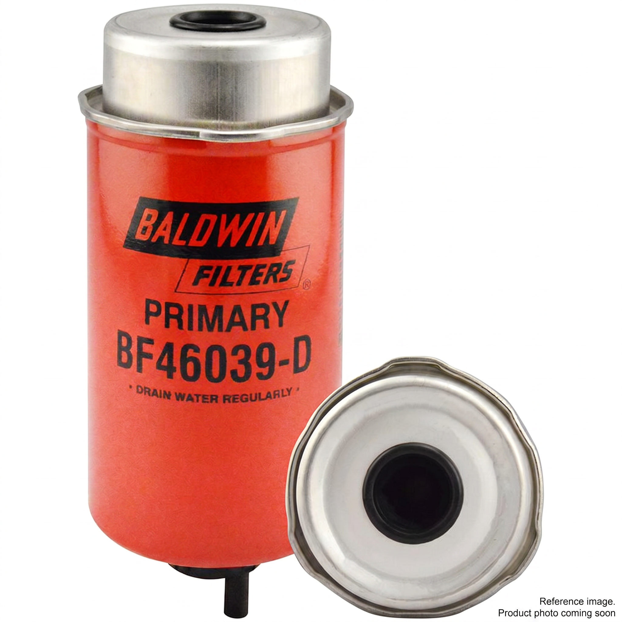 Baldwin BF46039-D Fuel/Water Separator three-quarter angle product photo | stocked in BC, ships Canada-wide