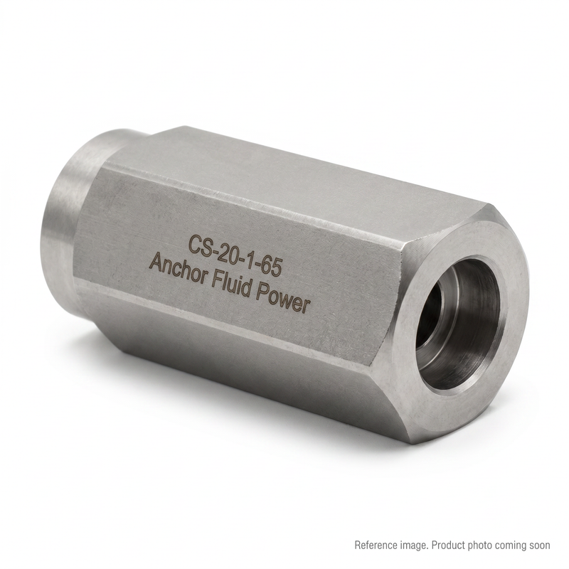 Anchor Fluid Power CS-20-1-65 Hydraulic Check Valves front product photo | stocked in BC, ships Canada-wide