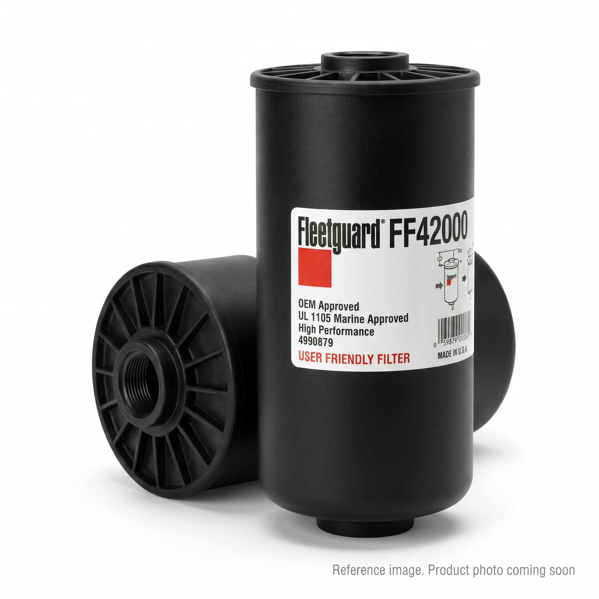 Fleetguard FF42000 Fuel Filter three-quarter angle product photo | stocked in BC, ships Canada-wide