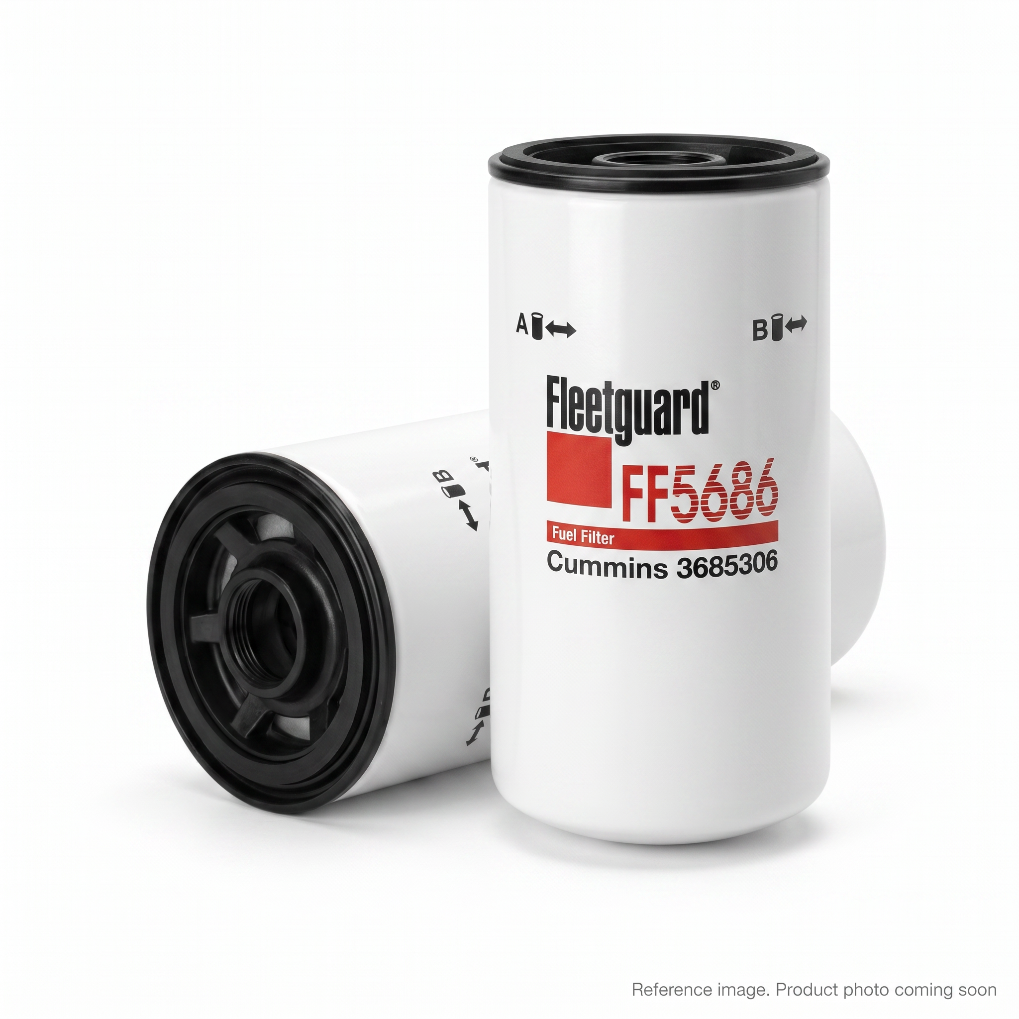 Fleetguard FF5686 Fuel Filter alternate angle product photo | stocked in BC, ships Canada-wide
