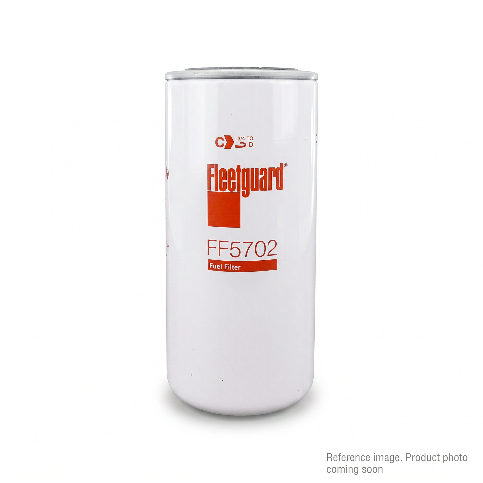 Fleetguard FF5702 Fuel Filter three-quarter angle product photo | stocked in BC, ships Canada-wide