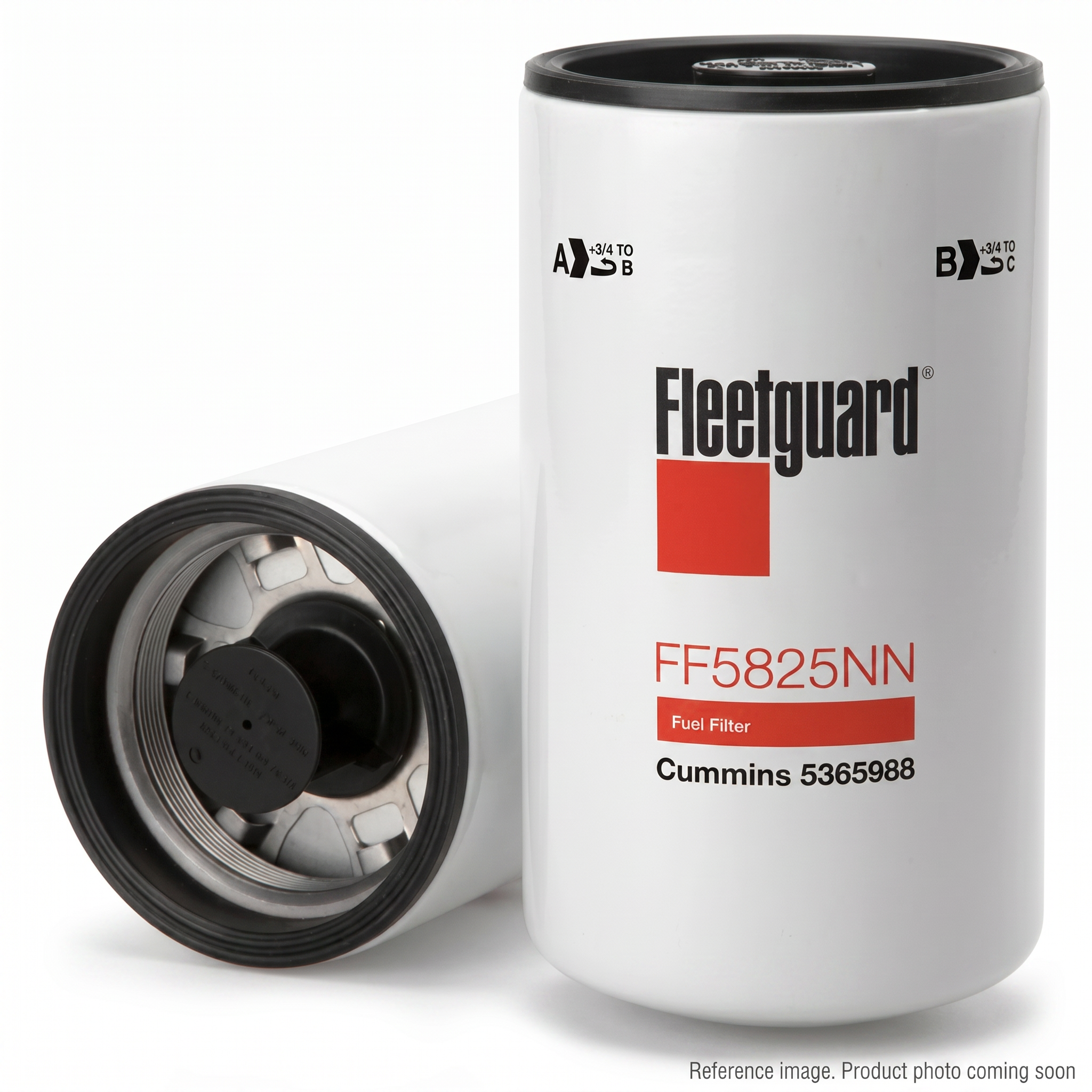 Fleetguard FF5805 Fuel Filter three-quarter angle product photo | stocked in BC, ships Canada-wide
