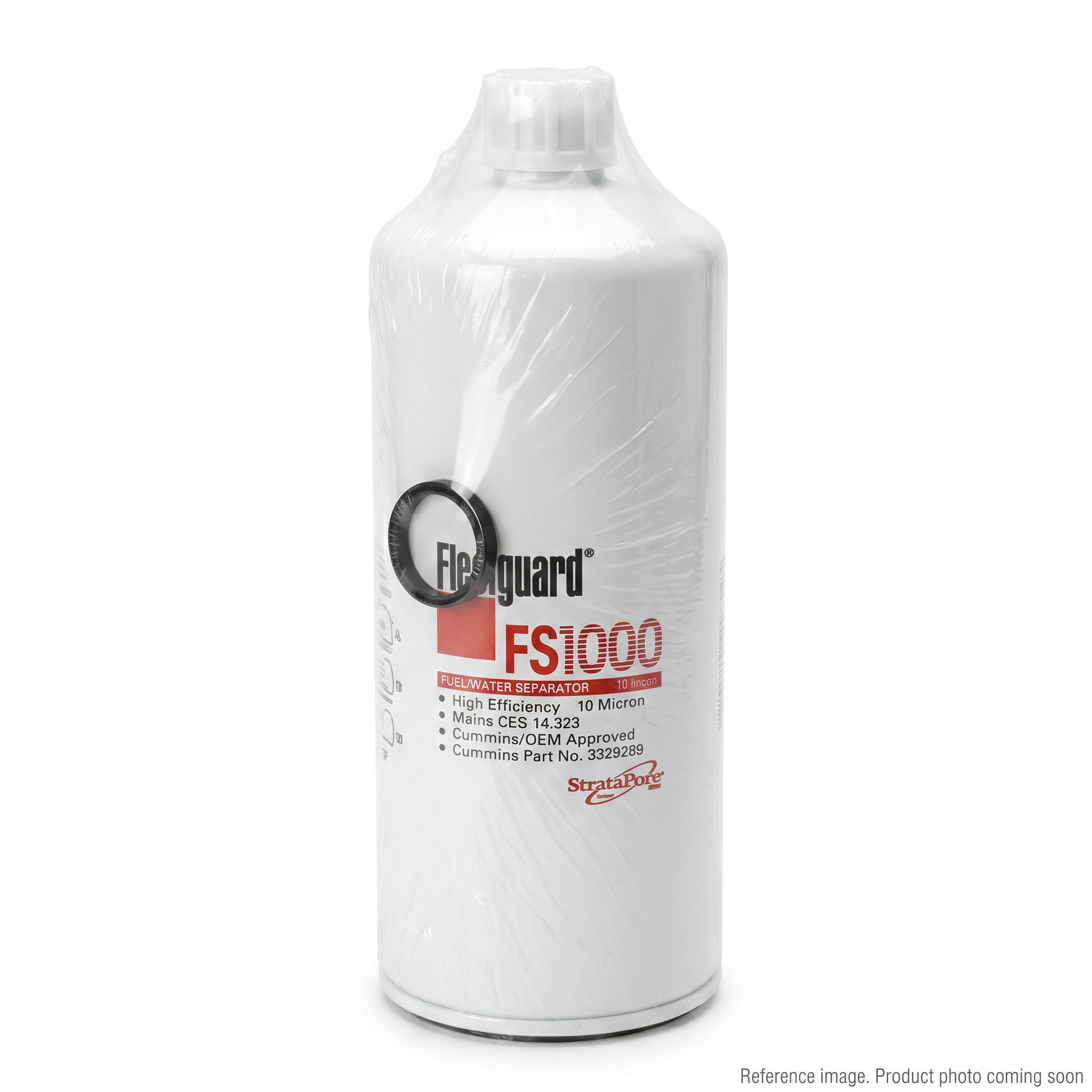 Fleetguard FS1000 Fuel/Water Separator alternate angle product photo | stocked in BC, ships Canada-wide