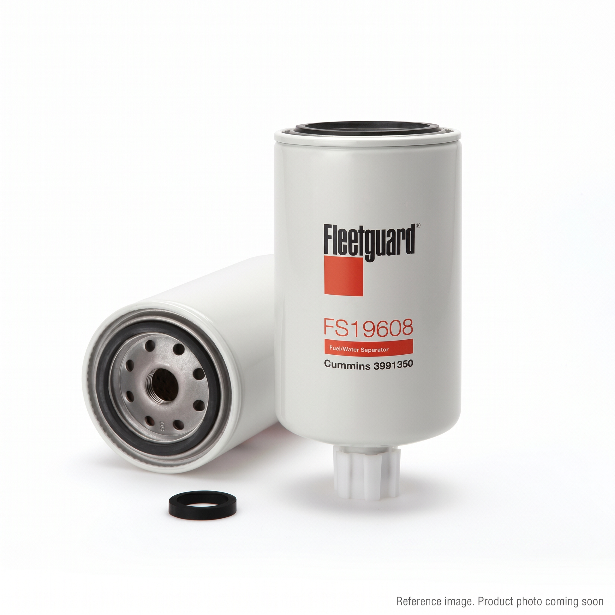 Fleetguard FS19608 Fuel Water Separator three-quarter angle product photo | stocked in BC, ships Canada-wide