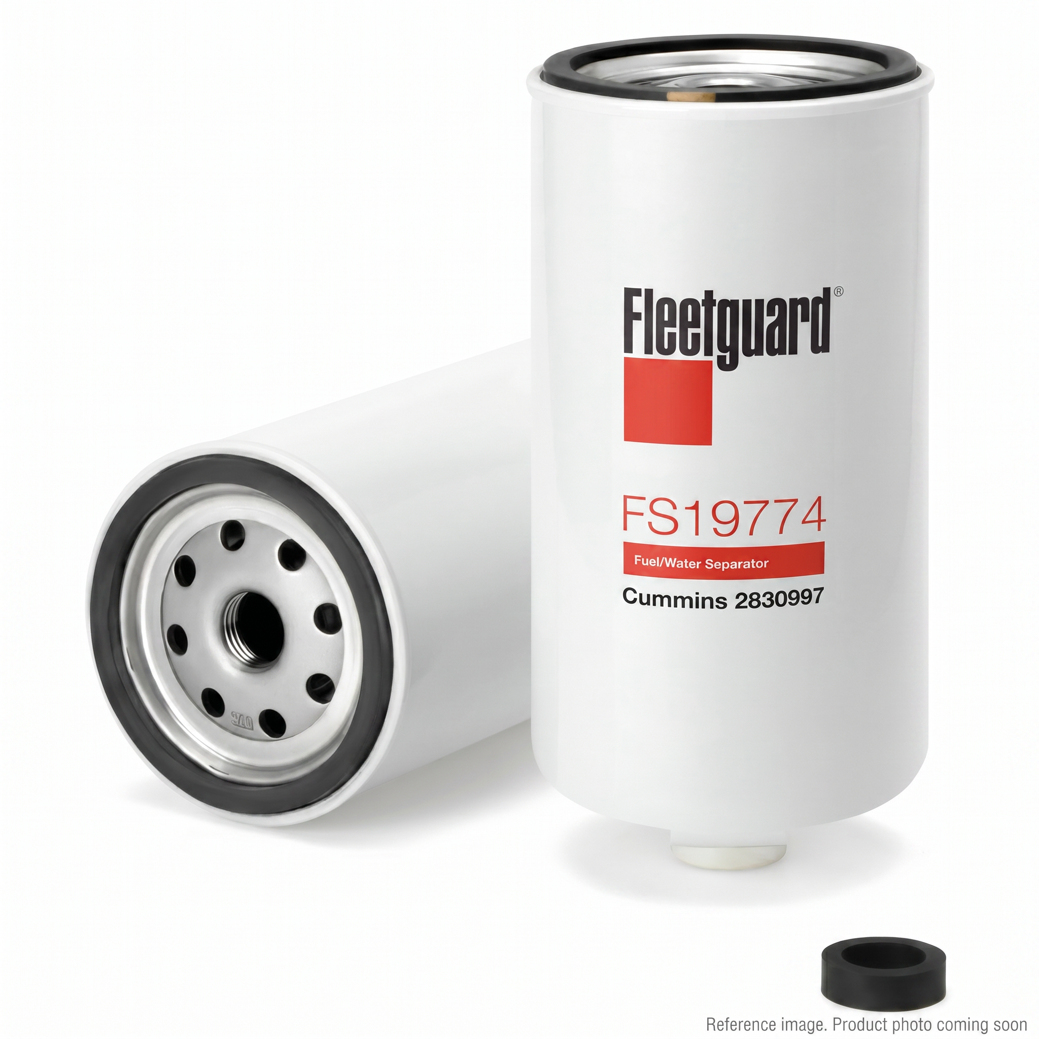 Fleetguard FS19914 Fuel Water Separator three-quarter angle product photo | stocked in BC, ships Canada-wide
