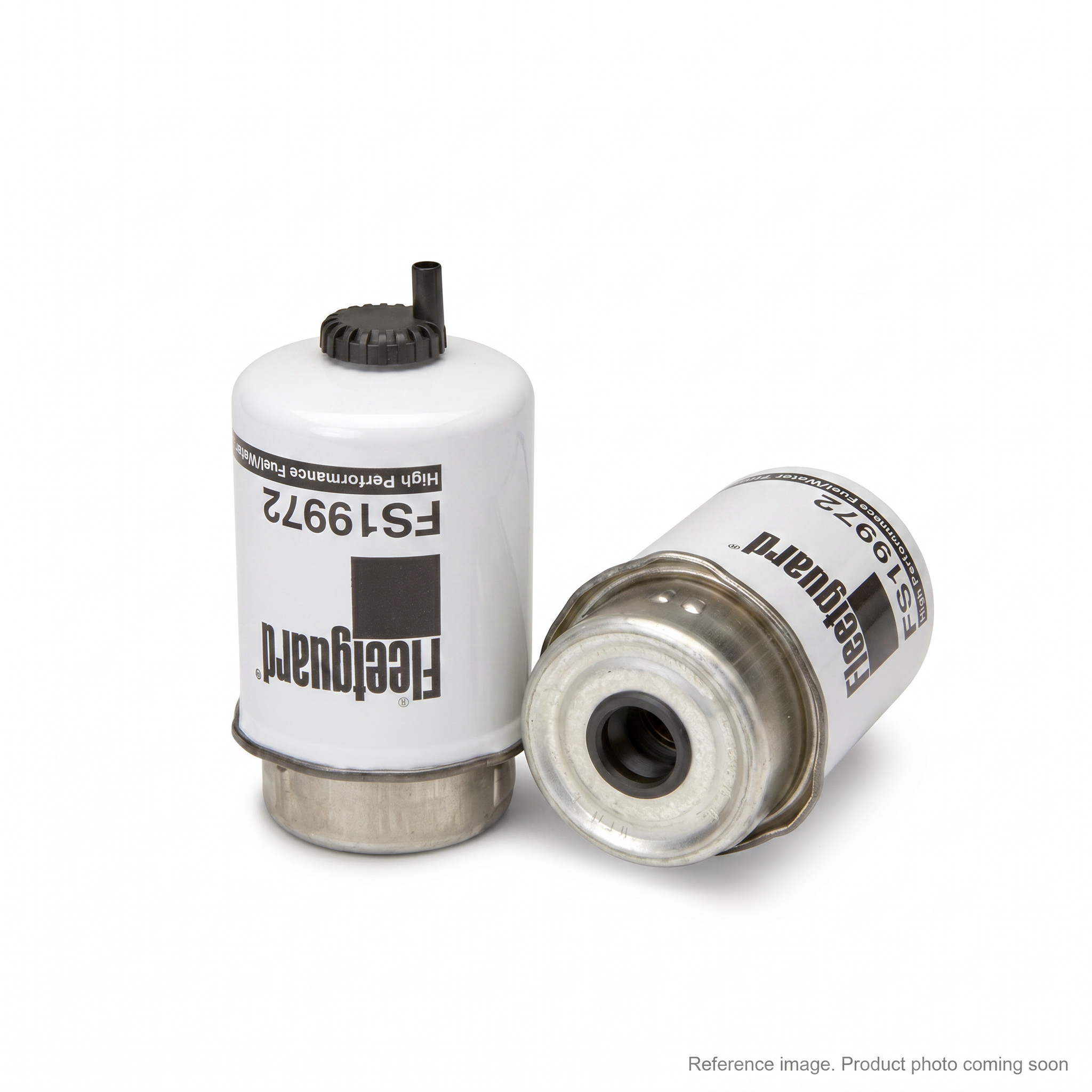 Fleetguard FS19972 Fuel Water Separator three-quarter angle product photo | stocked in BC, ships Canada-wide