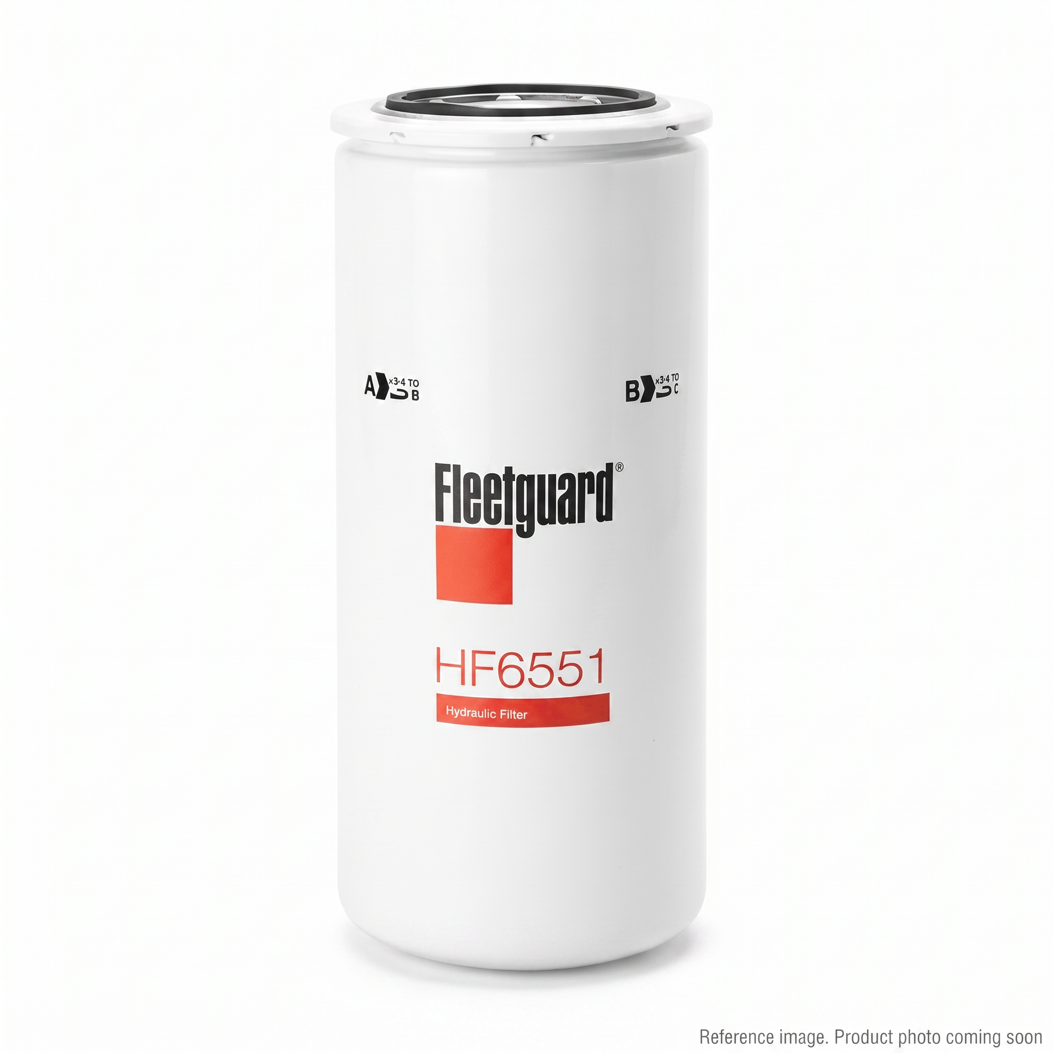 Fleetguard HF6551 Hydraulic Filter three-quarter angle product photo | stocked in BC, ships Canada-wide