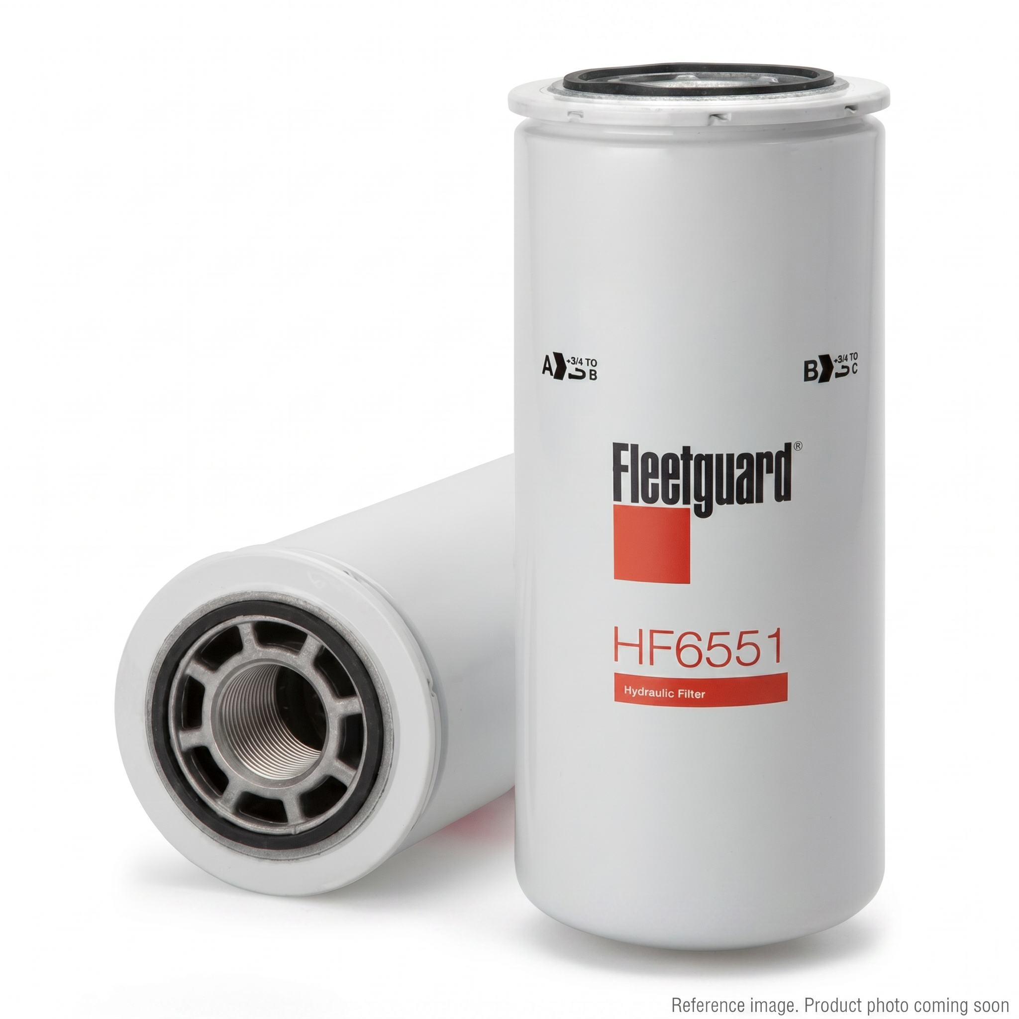 Fleetguard HF6551 Hydraulic Filter alternate angle product photo | stocked in BC, ships Canada-wide