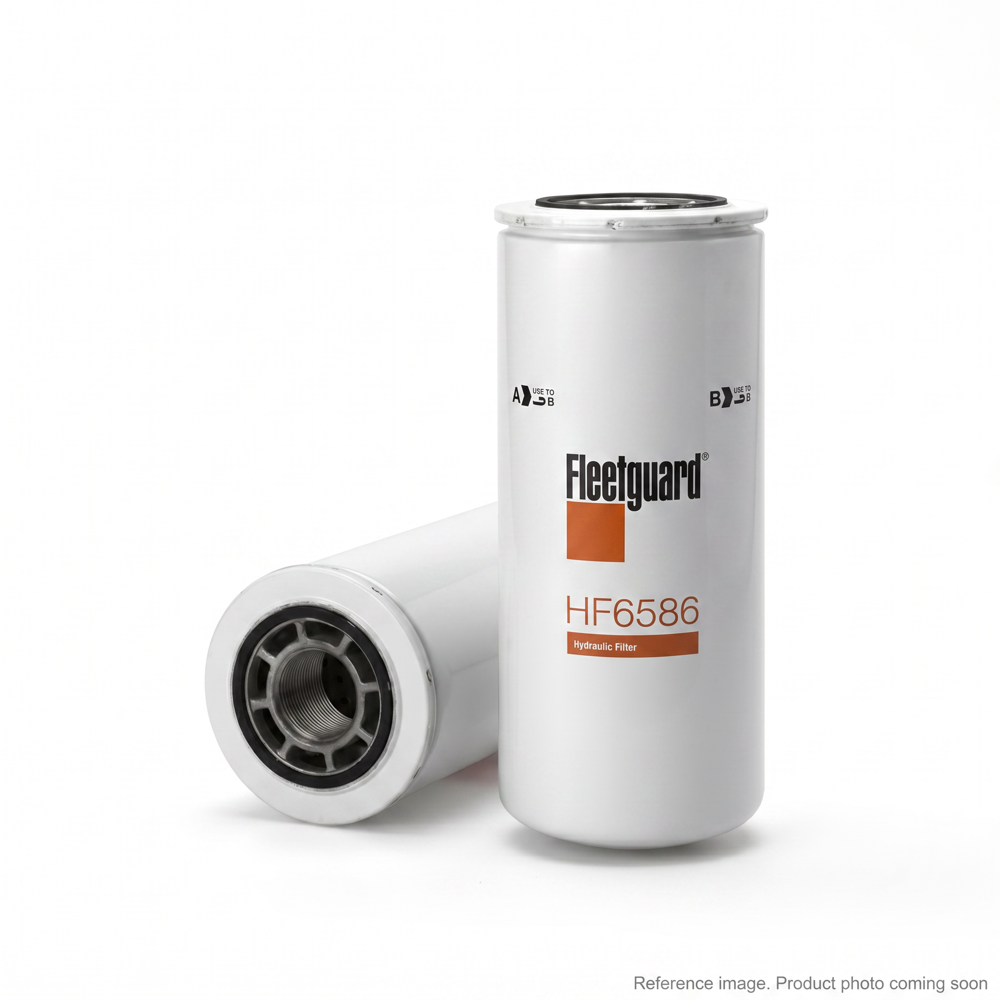 Fleetguard HF6586 Hydraulic Filter three-quarter angle product photo | stocked in BC, ships Canada-wide