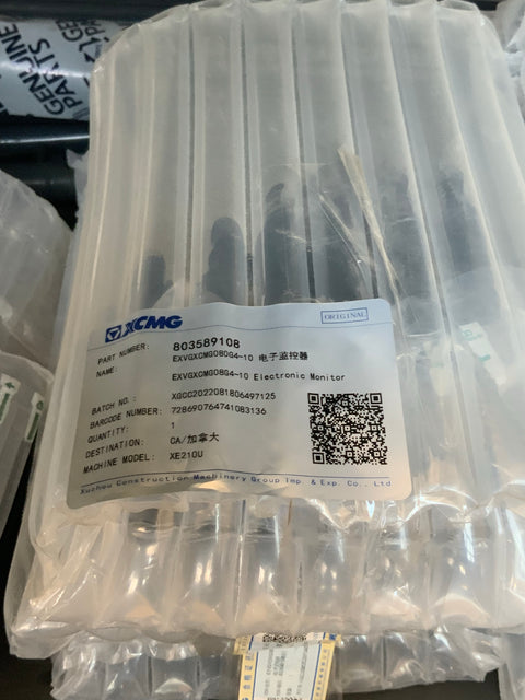 XCMG 803589108 electronic monitor label for XE210U