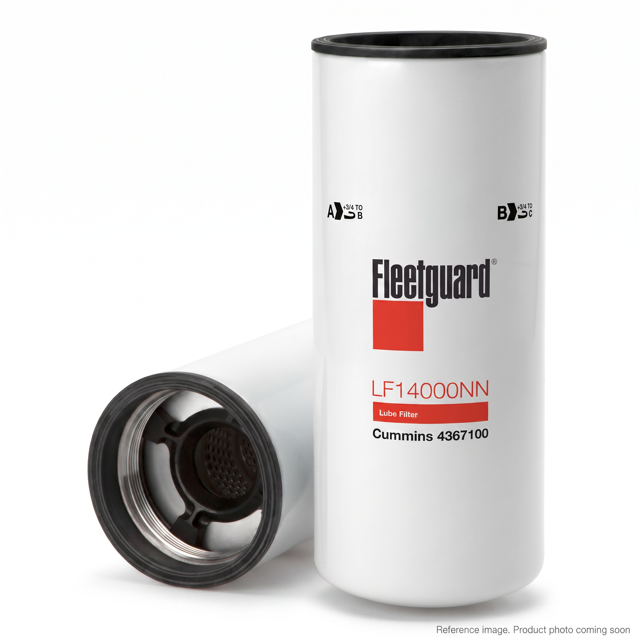 Fleetguard LF14000NN Lube Filter alternate angle product photo | stocked in BC, ships Canada-wide