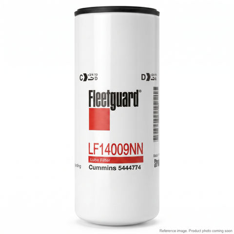 Fleetguard LF14009NN Lube filter front product photo | stocked in BC, ships Canada-wide