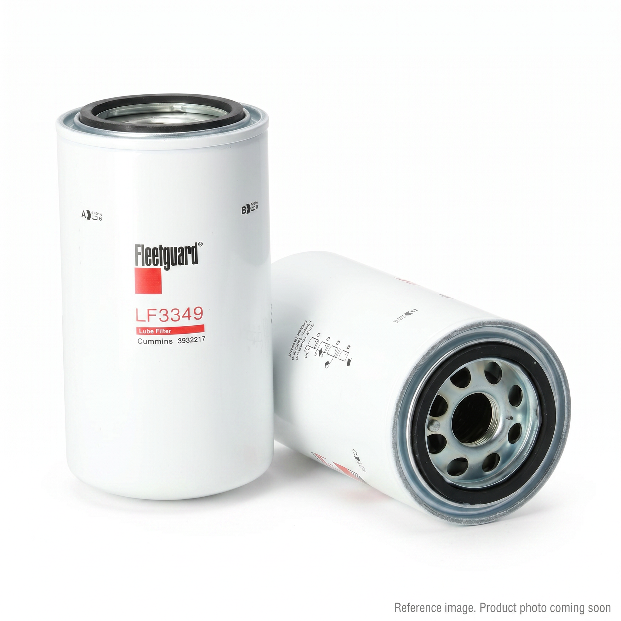 Fleetguard LF3349 Oil Filter alternate angle product photo | stocked in BC, ships Canada-wide