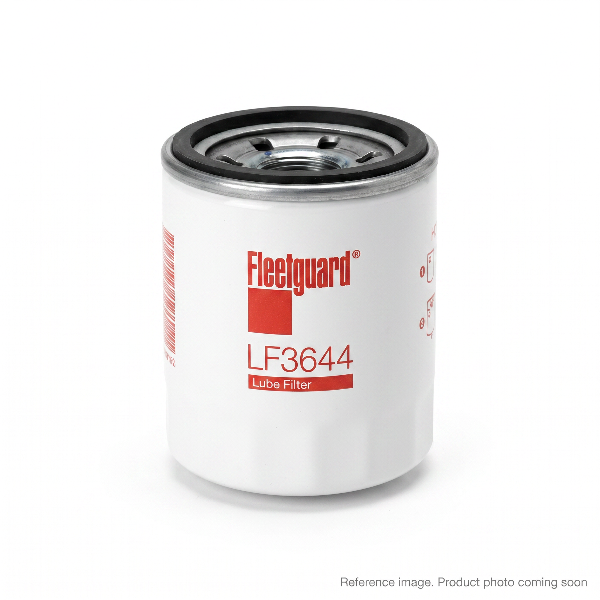 Fleetguard LF3644 Lube Filter alternate angle product photo | stocked in BC, ships Canada-wide