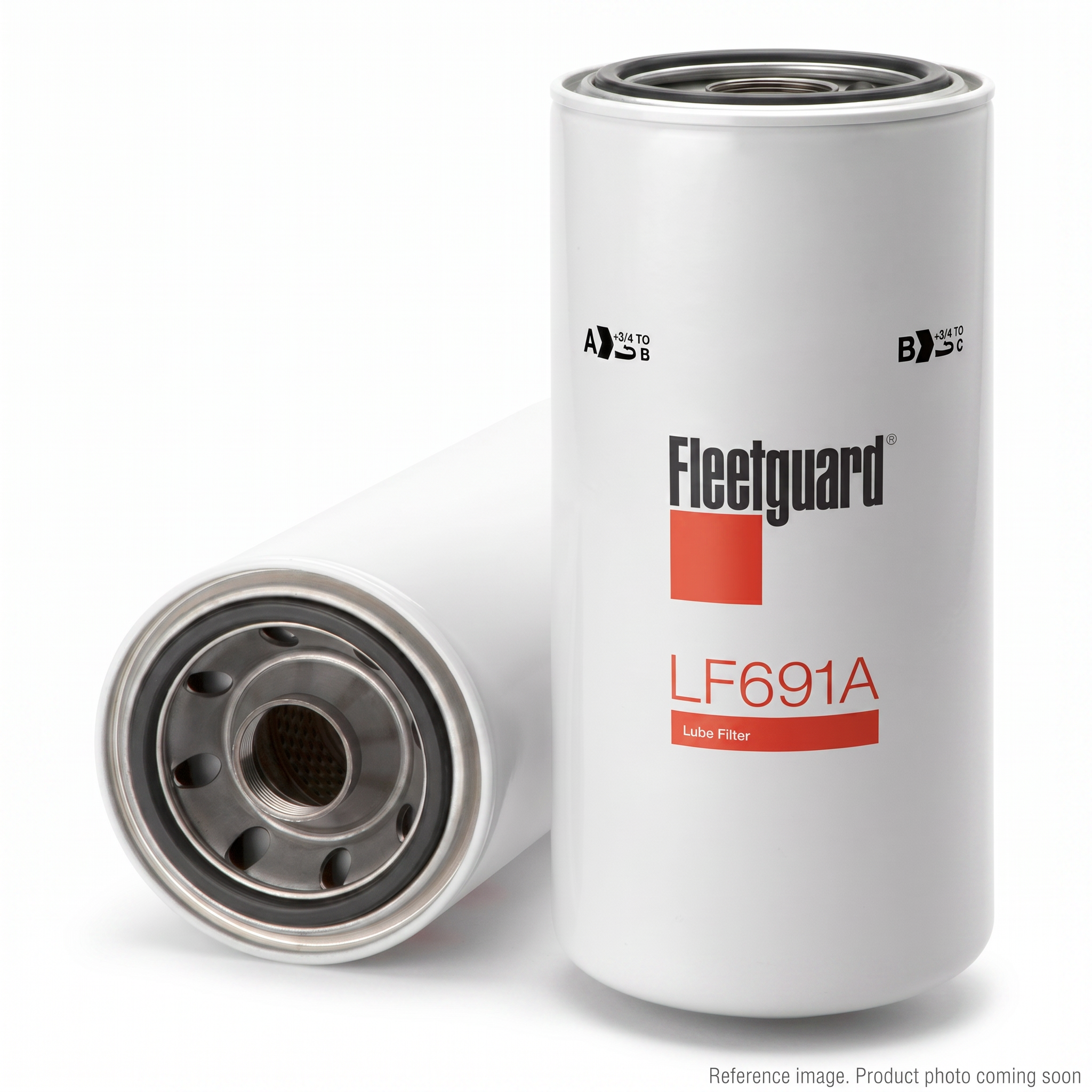 Fleetguard LF691A Lube Filter three-quarter angle product photo | stocked in BC, ships Canada-wide