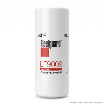 Fleetguard LF9009 Lube Filter front product photo | stocked in BC, ships Canada-wide