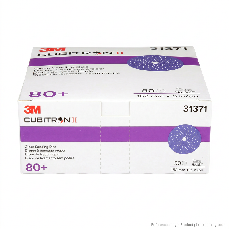 Genuine 3M 31371 Cubitron II Hookit 6-inch 80+ grit sanding disc 50-pack | stocked in BC, ships Canada-wide