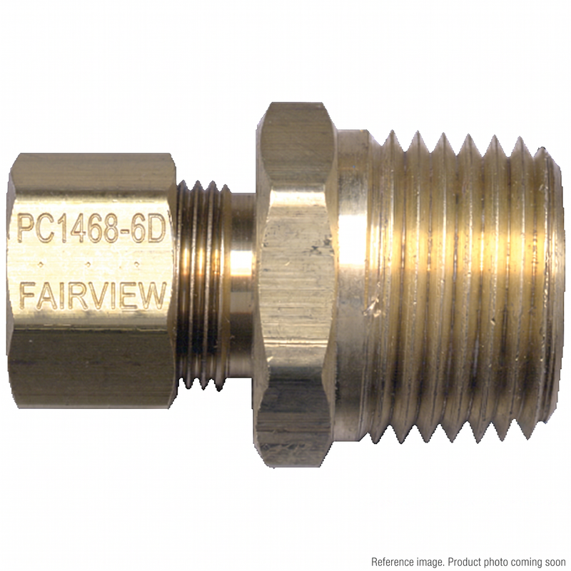 Fairview PC1468-6D DOT Push-to-Connect Fitting 3/8" tube x 1/2" NPT air brake | Prince George BC