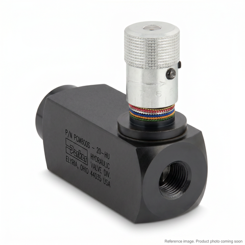 Parker PCM800S Colorflow pressure compensated flow control valve half inch NPT